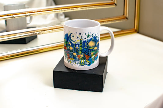 Collage Sketch Color 11oz Ceramic Coffee Mugs